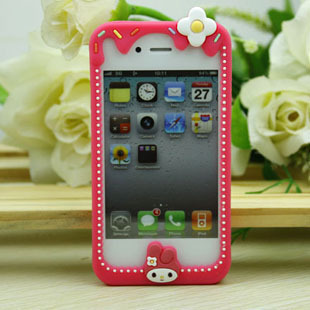 bumper silicone sanrio iphone4/4s รูปที่ 4