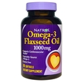 น้ำมันโอเมก้า 3 จากเมล็ดแฟลกซ์ Flaxseed Oil Natrol  Flaxseed Oil  1000 mg จำนวน 90 เม็ด