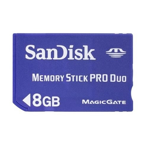 Sandisk Memory Stick PRO Duo สีฟ้า ความเร็วสูง ของแท้ เช็ค Magic Gate ได้ครับ ราคาพิเศษ ขนาด 8 GB ที่ PSPiNW ครับ รูปที่ 1
