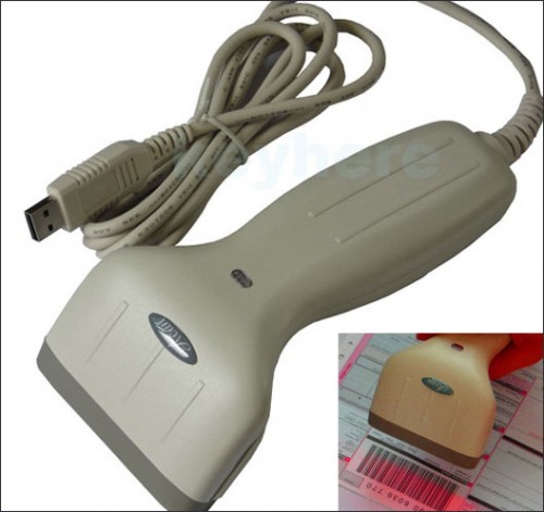 ขาย USB Barcode Scanner 80mm CCD บาร์โค้ด สแกนเนอร์ ราคาถูก รูปที่ 1