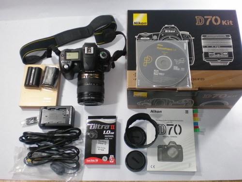กล้อง Nikon D70 พร้อมเลนส์ และอุปกรณ์ครบชุดสุดคุ้ม สภาพ 90% พร้อมกระเป๋า รูปที่ 1