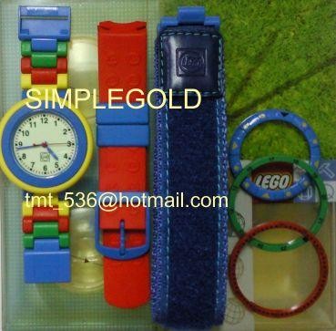 ขาย นาฬิกาเลโก้ ( lego ) ใส่สายได้ 3 แบบ มีวงแหวนสีให้เปลี่ยนสลับได้ตั้ง 2 ชั้น รูปที่ 1