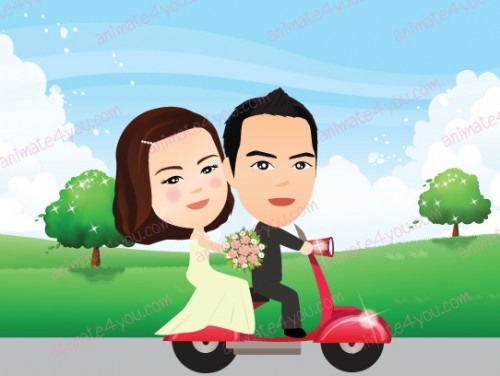 Animate4you รับทำ Cartoon animation wedding animation presentation logo card สำหรับ งานแต่งงาน และโอกาสพิเศษต่าง ๆ รูปที่ 1