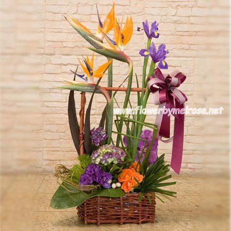 กระเช้าดอกไม้ ดอกไม้ สวย สดใส ให้ดอกไม้ แทนความรู้สึก ดีดี รูปที่ 3