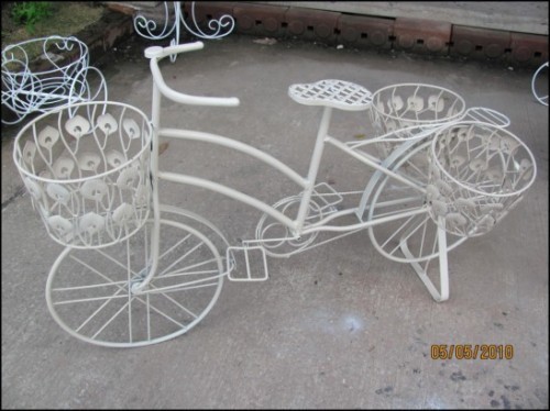 กรงนก จักรยานเหล็กดัดแต่งบ้านแต่งสวนสไตล์วินเทจ รูปที่ 1