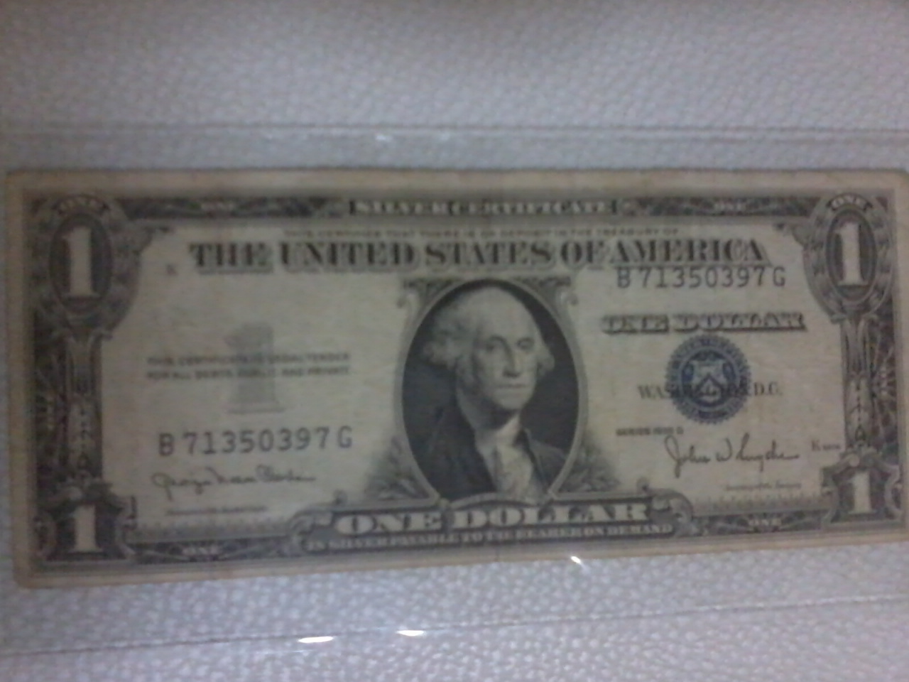 ธนบัตร 1 ดอลล่า อเมริกา ปี 1935 รูปที่ 1
