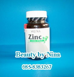 Vistra Zinc  Natural Extract 15 mg. วิสทร้าซิงค์ 15 มก. ลดสิว รูปที่ 1