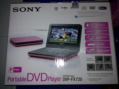 ขายเครื่องเล่น dvd sony portable dvp-fx720 ใหม่แกะกล่อง รูปที่ 1