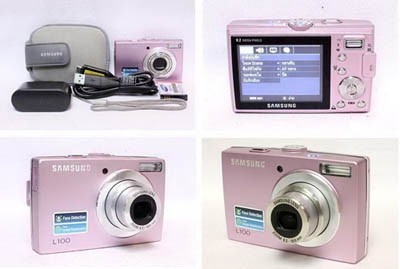 ขายกล้องดิจิตอลหลุดจำนำราคาพิเศษ กล้อง Digital Samsung L100  สีชมพู รูปที่ 1
