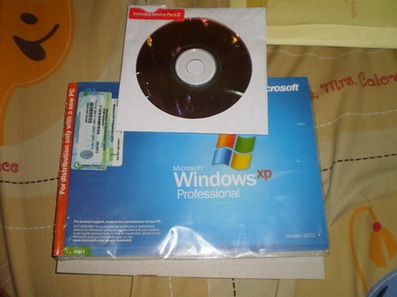 แผ่น Window XP Professional 2002 Pack 2 แผ่นแท้ ขาย 800 รูปที่ 1