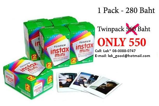 Promotion!! Fujifilm instax mini twinpack 2 in 1 box 550 Baht ONLY!!! รูปที่ 1