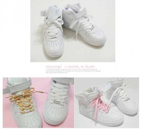 รองเท้าผ้าใบ Sneakers Force High Premium ราคา 1,300 บาท (ส่งฟรี) รูปที่ 1