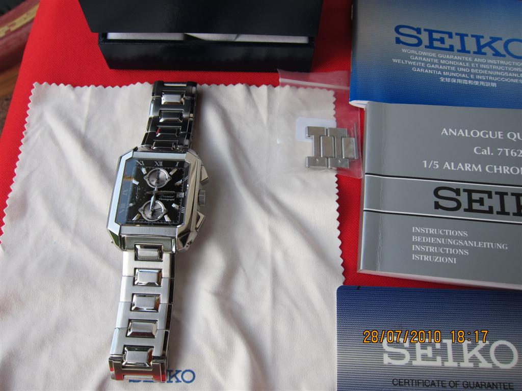 ขายนาฬิกา SEIKO Premier Alarm Chronograph sapphire SNA743P1 หรูสวยงาม รูปที่ 1