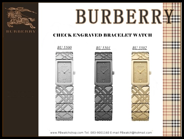 BURBERRY WATCH Black Stainless Steel Bracelet Ladies BU 5501ของแท้ 100%  สินค้ามาพร้อมกล่องและใบรับประกันครบ รูปที่ 1