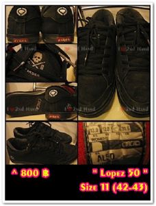รองเท้า Circa เบอร์11(42-43) รุ่น Lopez50 สีดำ รูปที่ 1