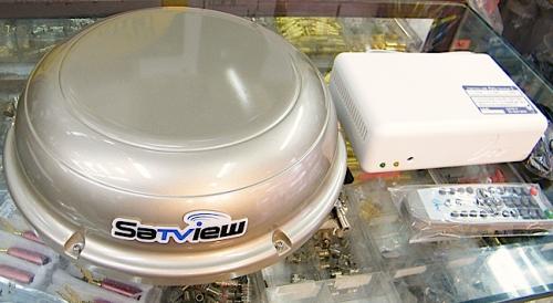 จานดาวเทียมติดรถ SAT VIEW รุ่น SV-SAT999 + กล่องรับ DTV  ครบชุด14500บาท จัดส่งฟรีทั่วประเทศ รูปที่ 1