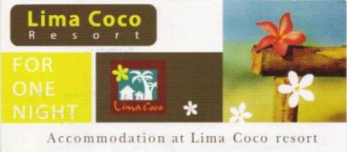 ด่วนค่ะ ขายบัตรที่พักResort Lima Bela and Lima Coco ที่เสม็ด รูปที่ 1