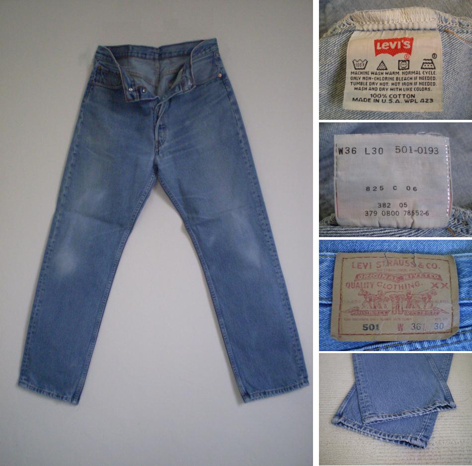 Jeans Levi’s 501 มือสอง W36L30 Made in U.S.A รูปที่ 1