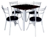 รูปย่อ DinningSet เก้าอี้เหล็ก เก้าอี้รับประทานอาหาร เก้าอี้ภัตตาคาร  และชุดอาหารเหล็ก สนใจโทร 087-985-9343 รูปที่3