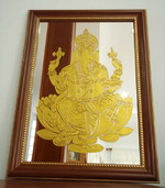 กระจกกัดลาย น้ำยากัดกระจก สีเฟล็กซ์ แผ่นทองคำเปลว รูปที่ 6