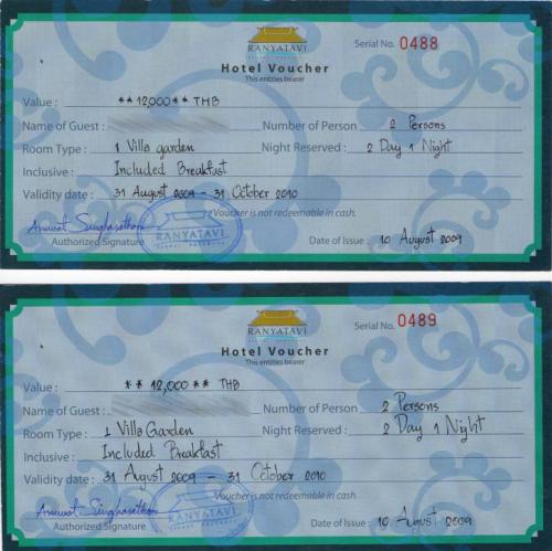 ขาย voucher  รัญญาตาวี รีสอร์ท แอนด์ สปา (พังงา) 3 วัน 2 คืน ถูกๆ รูปที่ 1