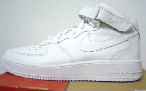 ขายรองเท้า Nike Air Force I Middle สีขาวล้วน made in japan รูปที่ 1