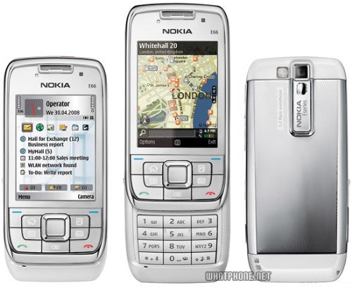 ++ ขาย Nokia E66 สีขาว เครื่องศูนย์ อายุ 1 เดือนค่ะ ++ รูปที่ 1