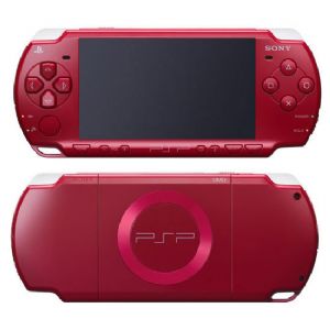 PSP Slim 2000 Deep Red สีแดง เล่นเกมส์ผ่าน Mem ได้ รูปที่ 1