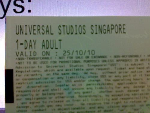 ตั๋ว Universal Studio Singapore รูปที่ 1