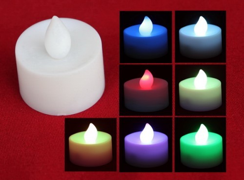 เทียนไขอิเล็กทรอนิกส์ 7 สี Light candle 7 color รูปที่ 3