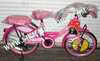 รูปย่อ จักรยานเด็ก Hello Kitty 12" สีชมพูหวานแหวว และสีชมพูตัดเหลือง ราคาถูก มีแตรKitty รูปที่3