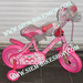 รูปย่อ จักรยานเด็ก Hello Kitty 12" สีชมพูหวานแหวว และสีชมพูตัดเหลือง ราคาถูก มีแตรKitty รูปที่1