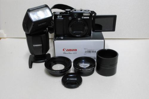 Canon G11+Flash+Adapter Tube+Lens wide +Lens Tele 19500 บาท รูปที่ 1