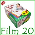 fuji Mini instax film แบบ 2 Pack มี 20 รูป ฟิล์มสำหรับกล้อง cheki instax หรือ mini instax