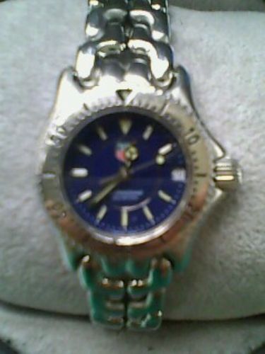ขายนาฬิกา tag ก้างปลาของผู้หญิง lady size mini หน้าสีน้ำเงินเจ้าของขายเองค่ะ รูปที่ 1