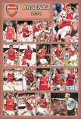 Football Poster : โปสเตอร์ อาร์เซนอล Arsenal 2011 Poster ราคาถูก
