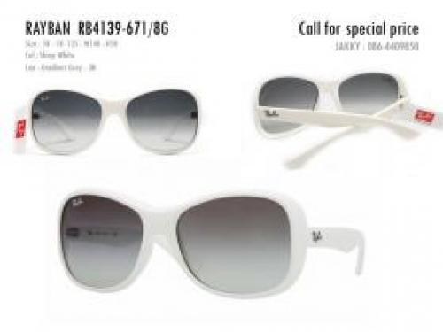 ขายแว่นกันแดด Rayband RB4139 สีขาว สินค้าใหม่ รับประกันของแท้ 100เปอร์เซ็น รูปที่ 1