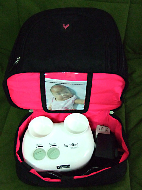 ขายเครื่องปั้มนมไฟฟ้าแบบปั้มคู่ Ameda BPA Free มือสอง สภาพ 99  รูปที่ 4