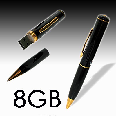 ปากกาสายลับ 8gb กล้องปากกา 8GB ปากกา เจมส์บอนด์ 1750- ราคาพิเศษ แถมฟรี ทีชาร์จ ฉุกเฉิน ชาร์จ usb รูปที่ 1