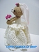 รูปย่อ ตุ๊กตาถักไหมพรมหมีแต่งงานคู่บ่าวสาว รูปที่4