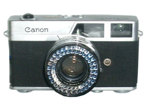 ขาย  CANON CANONETกล้องฟิล์ม + เลนส์ CANON SE45 mm กระเป๋าหนังสีดำ สำหรับสวมหน้าเลนส์และบอดี้ รูปที่ 1