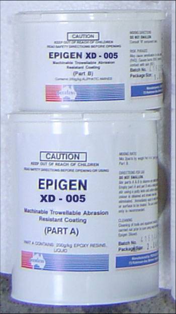    Epoxy XD-005และXD-005SN ป้องกันเคมีและความร้อนได้สูงเป็นEpoxy 2 พาส A+B ชนิดเคลือบผิวโลหะ และคอนกรีตและวัสดุอื่นๆเพื่ รูปที่ 1