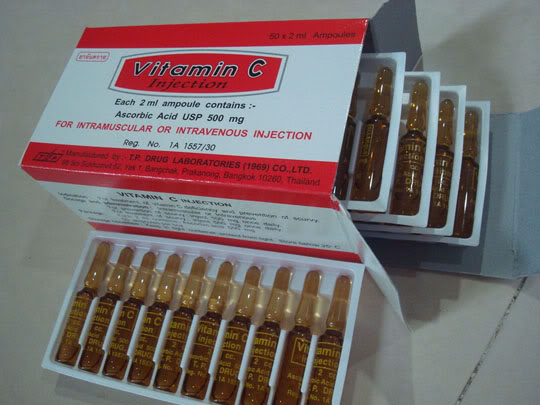 วิตมินซีสำหรับฉีด 1 กล่อง 50 หลอด 200 บาท เท่านั้น (คุ้มสุดๆ) สั่ง 4 กล่อง จัดส่งฟรีครับ ถูกที่สุด ชัวร์ !!! รูปที่ 1