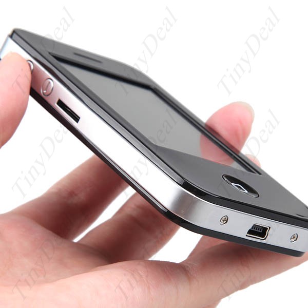 4GB เครื่องเล่น Mp3 Mp4 รูปทรง Iphone รุ่นใหม่ เพิ่มเมมโมรี่ได้อีกถึง 8GB(มีสีดำ และสีขาว) รูปที่ 4