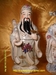 รูปย่อ เทพเจ้าจีน ฮก ลก ซิ่ว (เสื้อฟ้าอ่อน) สูง 35cm. รูปที่3