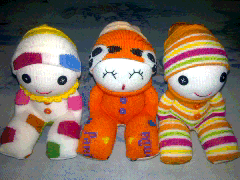 ขายสินค้าทำมือ  งานhandmade ตุ๊กตาถุงเท้าการบูรหอม(กลาง) รูปที่ 4