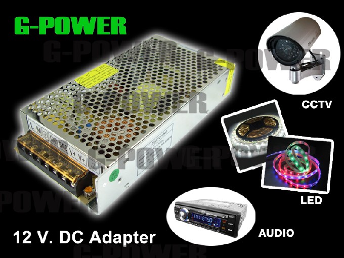 G-POWER อะแดปเตอร์ 12 V สำหรับ LED,กล้องวงจรปิด,เครื่องเสียงรถยนต์ หรือเครื่องใช้ไฟฟ้าที่ใช้ไฟ DC12V รูปที่ 1