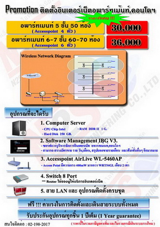 รับ  ติดตั้ง  อินเตอร์เนต  และ  กล้องวงจรปิด รูปที่ 1