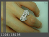 รูปย่อ แหวนเพชรแท้ เก๋ๆ หัวใจน่ารักๆ จากร้าน warzdesign Jewelry ครับ รับประกันคุณภาพ รูปที่2