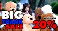 เทศกาลของขวัญ BIG THANK SALE!! ลดทั้งร้าน 20% นำเข้าและจำหน่ายตุ๊กตาหมี,ตุ๊กตาหมีตัวใหญ่ ขนาด 1-2 เมตร คลิก!